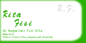 rita fisi business card